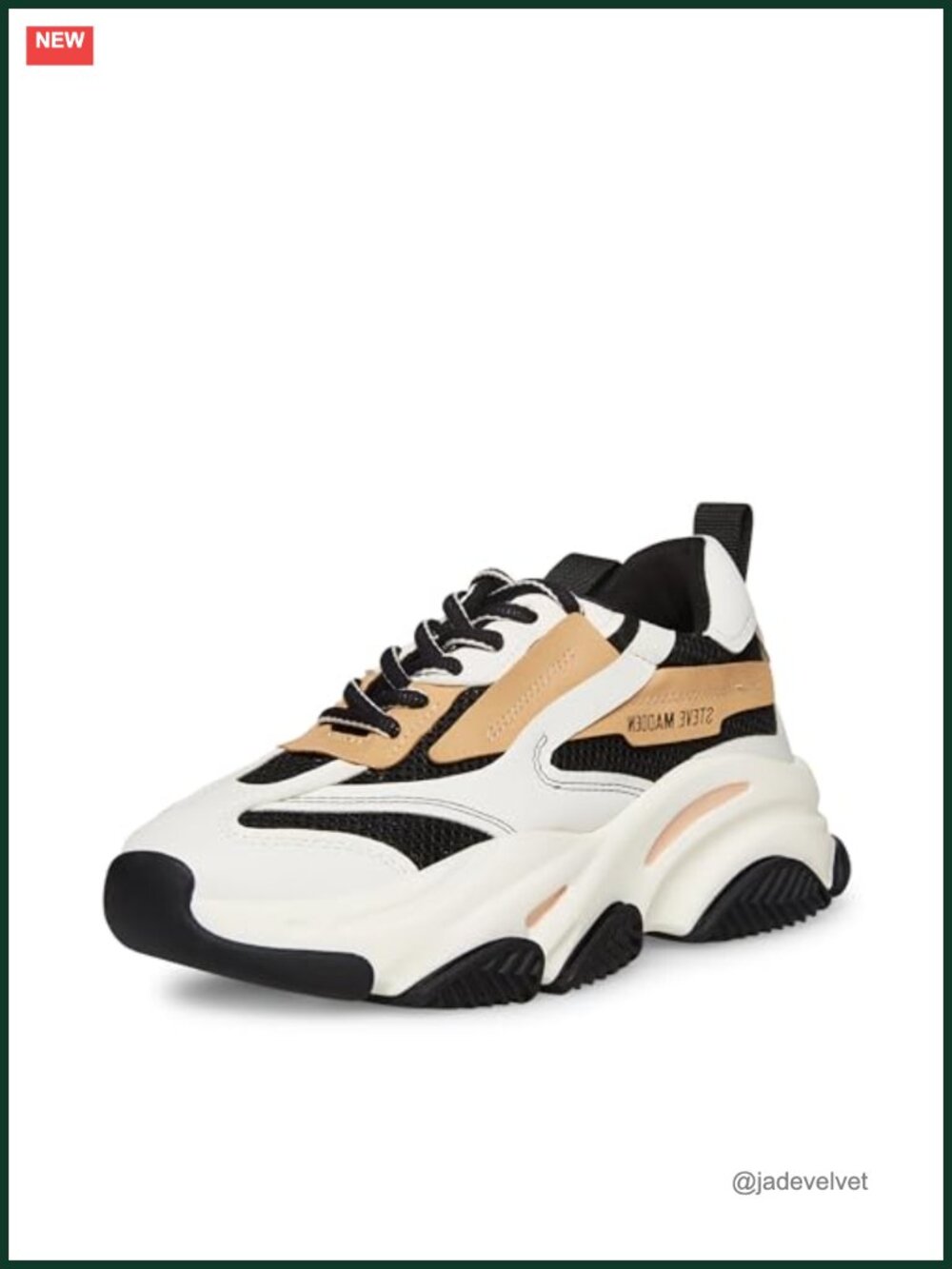 Chunky Platform Sneakers Lace-Up Round Toe 2.5" Heel Women's Shoes